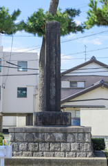 夏目次郎左衛門吉信の碑（静岡県浜松市）