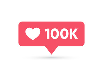 Counter Notification Icon. Element for social network, web, ui, mobile, app. Vector illustration. EPS 10