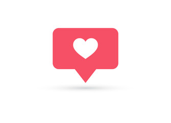 Counter Notification Icon. Element for social network, web, ui, mobile, app. Vector illustration. EPS 10