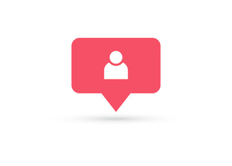 Counter Notification Icon. Element for social network, web, ui, mobile, app. Vector illustration. EPS 10
