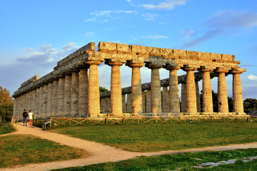 The Basilica (also called Temple of Hera) Paestum, Italy