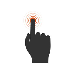 Obraz premium Touch screen icon. Vector illustration.