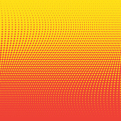Obraz premium Orange background with halftone effect. Vector illustration