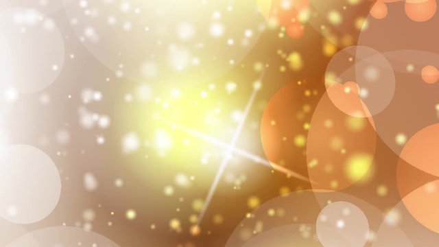 yellow orange background hexagonal lights bokeh