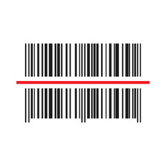 Barcode icon. Vector illustration.