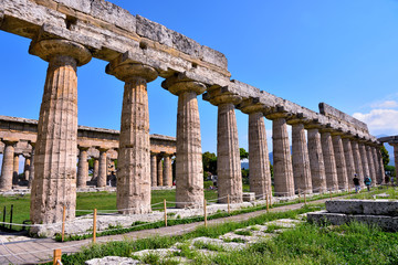 The Basilica (also called Temple of Hera) Paestum, Italy