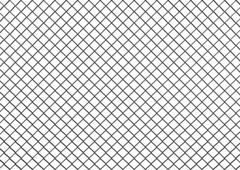 Fototapeta premium 3d rendering. black metal chain wired mesh with clipping path isolated on white background.