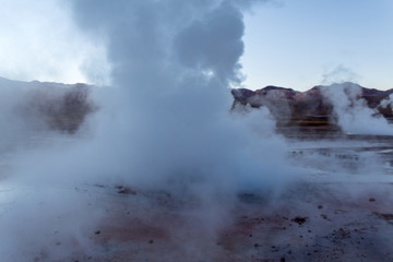 Geyser del Tatio desierto de Atacama norte de Chile