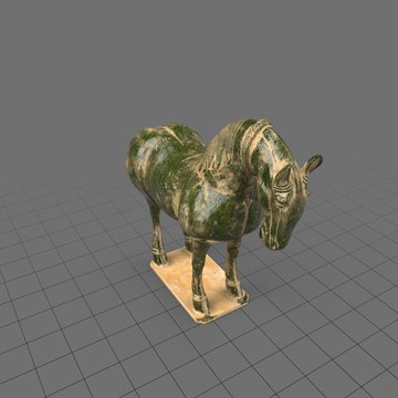 Classical horse sculpture