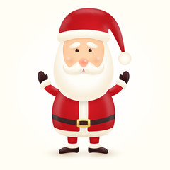 Santa Claus character illustration isolated on white background