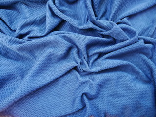 texture of blue fabric