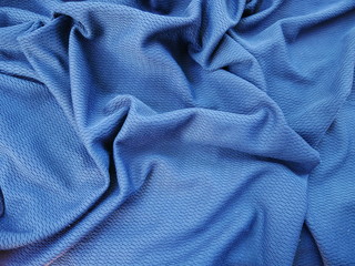 texture of blue fabric,silk cotton background.sportswear cloth