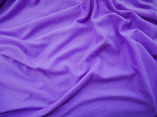 smooth elegant purple silk fabric background.sportswear cloth