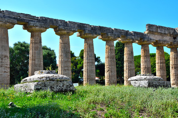 The Basilica (also called Temple of Hera) Paestum, Italy