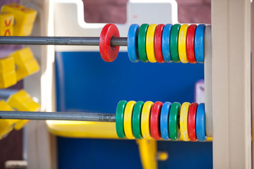 Wood baby playground, abacus baby