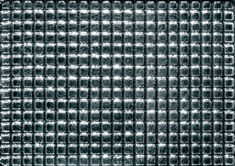 Metal grid close-up.