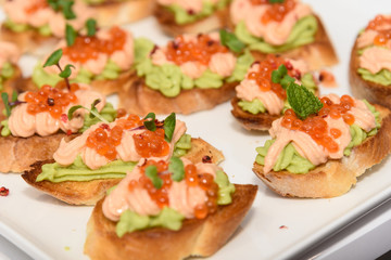  Bruscheti on a plate