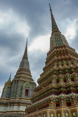 Fototapeta premium One landmark of Wat Phra Chettuphon Wimon Mangkhalaram Ratchaworamahawihan in Bangkok, Thailand. A place everyone in every religion can be viewed.