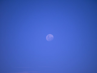 Obraz premium luna cielo dia