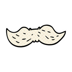 cartoon doodle mans mustache