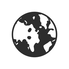 World icon, planet vector, earth sign