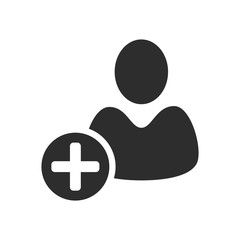 User icon, person sign, profile vector