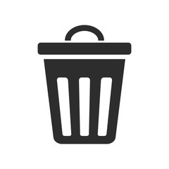 delete icon, trash can icon vector,
