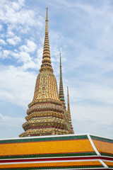 Details of pagoda at Wat Phra temple, Bangkok