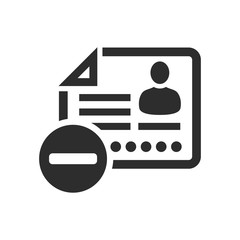 identity card icon vector