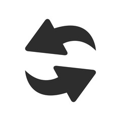 refresh icon, arrow vector, circle sign