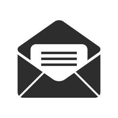 e-mail icon, envelope vector, message sign