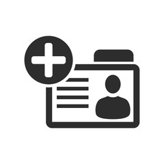 identity card icon vector