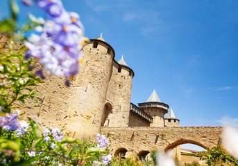 Beautiful Count's Castle in Carcassonne, France