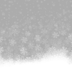 Snowflakes Pattern. Winter Christmas Decorative Texture