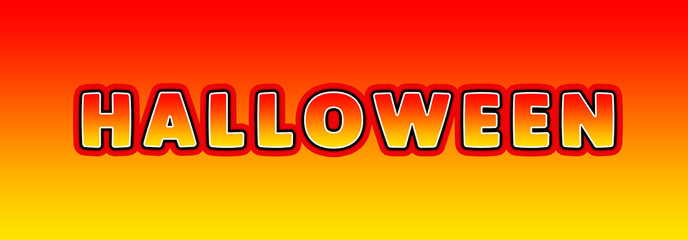Fototapeta premium Halloween - gaming text written on orange yellow background