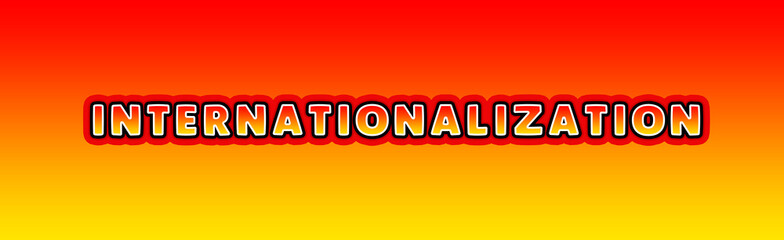 Internationalization - gaming text written on orange yellow background