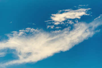 blue sky with cloud closeup