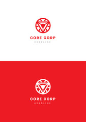 Core Corporation logo template.