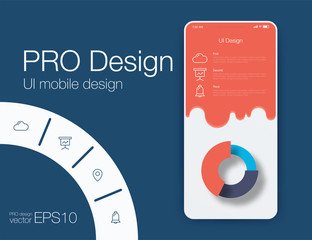 Fototapeta premium Vector Illustration of screens and web concept