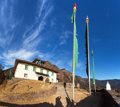 monastery gompa or gumba in Chiwang village