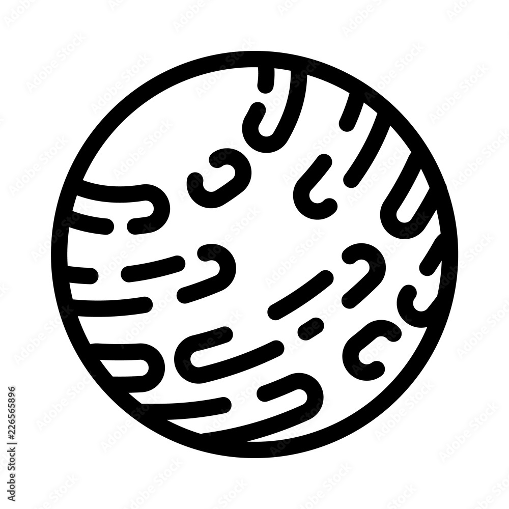 Poster mars planet icon. outline mars planet vector icon for web design isolated on white background