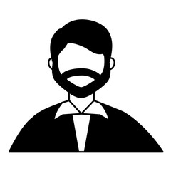 businessman character portrait isolated image