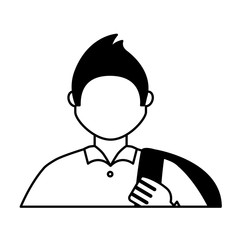 businessman character portrait isolated image