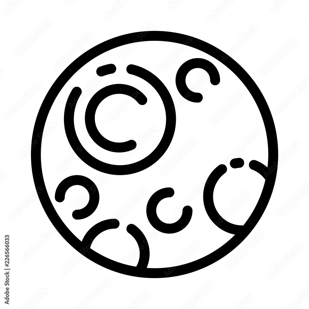 Poster pluton planet icon. outline pluton planet vector icon for web design isolated on white background