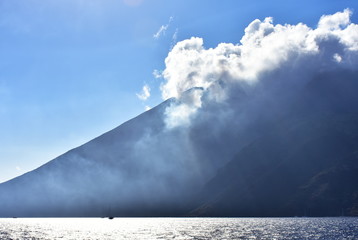 vulcano Stromboli,Aeolian island near Italy
