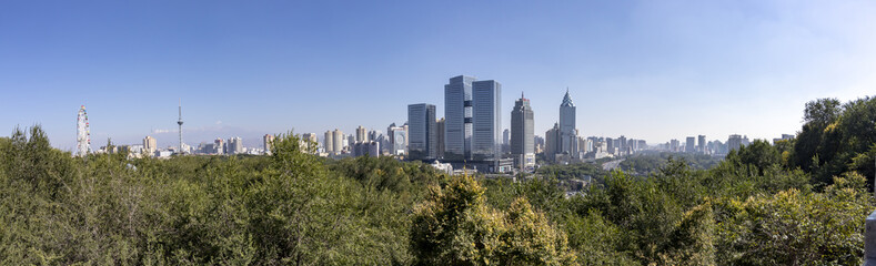 Fototapeta na wymiar Panorama of modern Urumchi, China