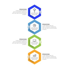 Infographic template with option or step for business presentation