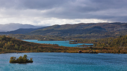 A typical landscape of the Hardangervidda in Norway. All pictures were taken in autumn.