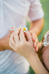 hands with french manicure