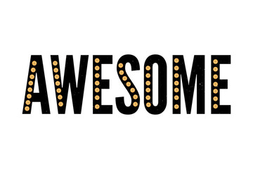 slogan Awesome phrase graphic vector Print Fashion lettering calligraphy